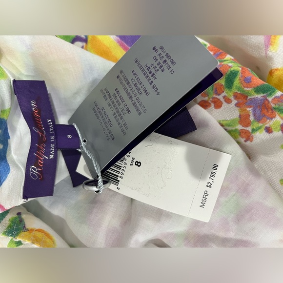 $2790 RALPH LAUREN COLLECTION
Collinson Printed Linen Voile Wrap Gown size8 - Picture 10 of 10